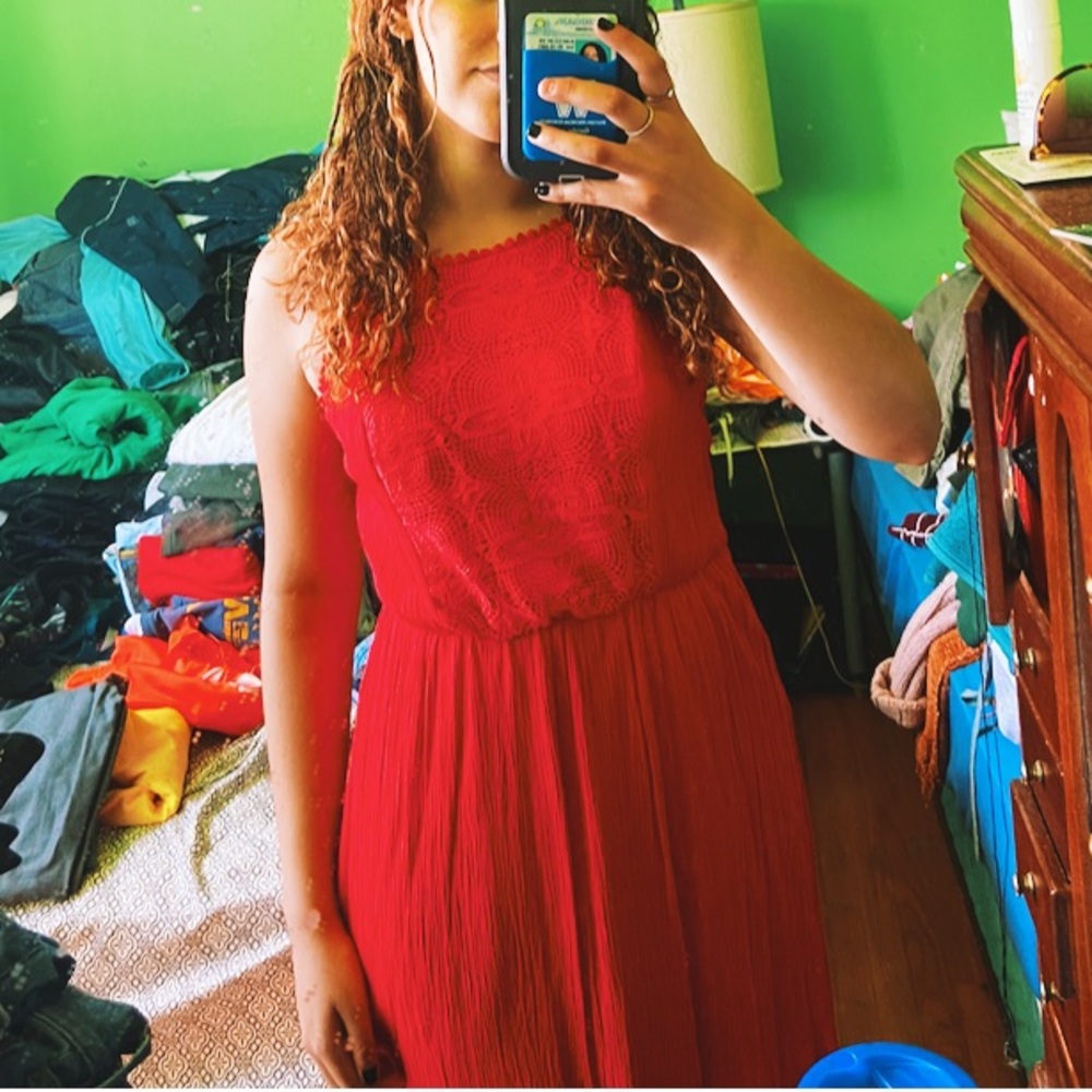 Red sundress